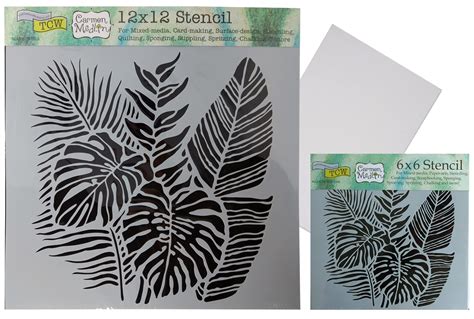 Palm Tree Leaf Stencil