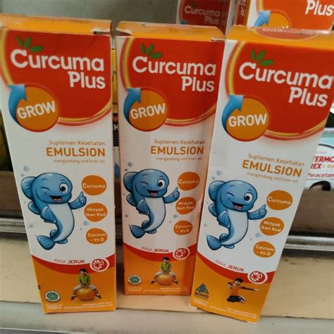 Jual Curcuma Plus Grow Curcuma Emulsion Ml Rasa Jeruk Shopee Indonesia