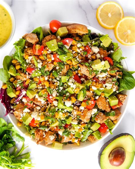 This Garden Mexican Chicken Salad Paired With A Cilantro Citrus