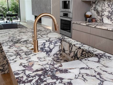 Calacatta Viola Marble Slab Kitchen Countertop Fulei Stone