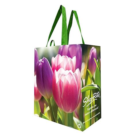 Shoprite Reusable Bag Spring Tulips Graphic 1 Each