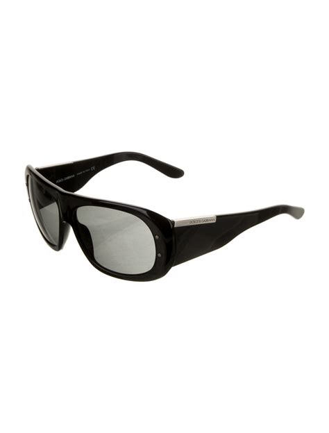 Dolce And Gabbana Shield Tinted Sunglasses Black Sunglasses Accessories Dag428156 The Realreal