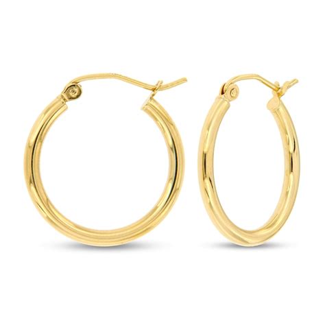 Hoop Earrings 14k Yellow Gold 20mm Kay