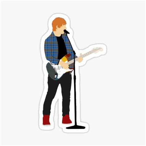 Ed Sheeran Sticker For Sale By Sarabuck Redbubble