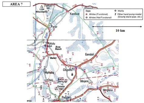 Hand pumps O&M in Malawi: Area Mechanics zones