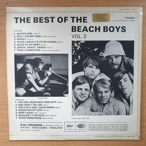 The Beach Boys Best Of The Beach Boys Vol 2 Vinyl Lp Record Ver