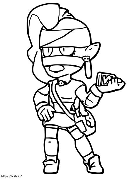 Brawl Stars Emz Coloring Page