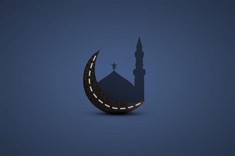 Feliz ramadán feliz eid ramadán kareem luna islámica eid mubarak y idea