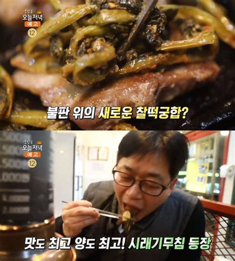 생방송오늘저녁 고양 시래기 돼지고기 모둠구이 한판 맛집 위치는 삽겹살 우삽겹 덜미살 뽈항정 대박의 탄생 네이트 연예