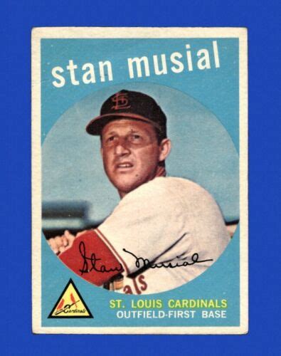 1959 Topps Set Break 150 Stan Musial VG VGEX Crease GMCARDS EBay