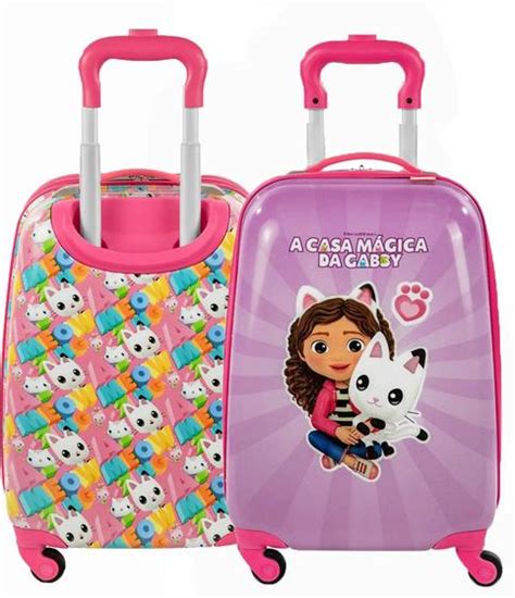 Mala De Viagem Infantil Pequena 10kg Bordo Escolar Menina Rodinhas 360º