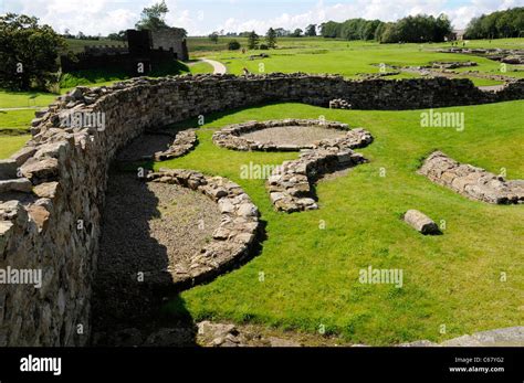 Vindolanda Roman Fort Near Hadrians Wall England Uk Stock Photo Alamy