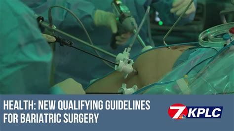 Health Headlines New Qualifying Guidelines For Bariatric Surgery Youtube