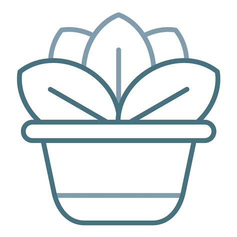 premium vector plant duotone illustration