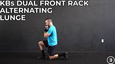 Kettlebells Dual Front Rack Alternating Lunge YouTube