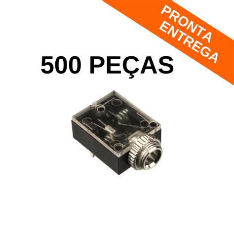 Kit Pe As Conector Jack J P Est Reo Mm Rosca Para Pci Pj