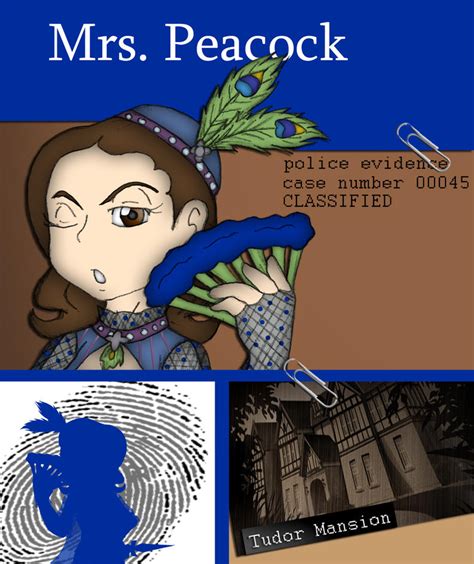 Clue Card Mrs Peacock By Sonicandshadowfan15 On Deviantart