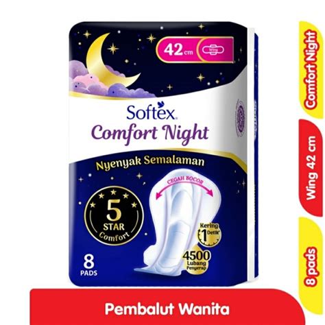 Jual Softex Comfort Night Pembalut Wings Cm Pcs Kota Bekasi