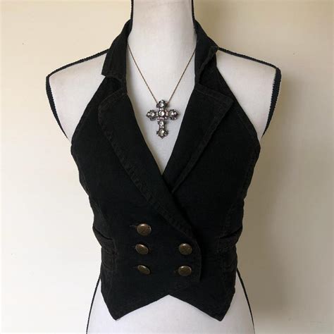 Vintage Lace Up Waistcoat Gorgeous 90sy2k Depop