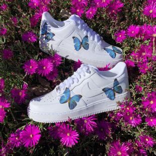 Nike Custom Nike Air Force 1 With Butterfly Shoes Sneakers