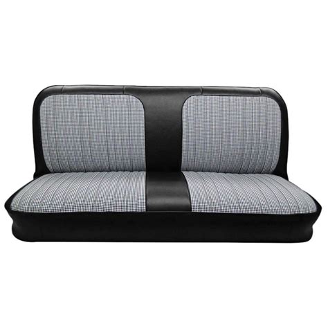 1967 72 Chevy Gmc Truck Houndstooth Bench Seat Cover For Original Bench Seats Black And White