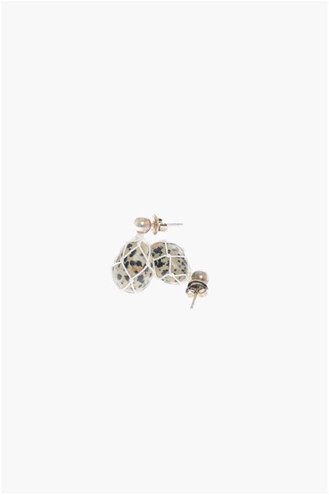 Bottega Veneta Dalmatian Stone Drop Shaped