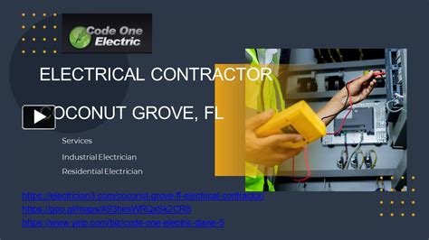 Ppt Electrical Contractor Located In Coconut Grove Fl Powerpoint