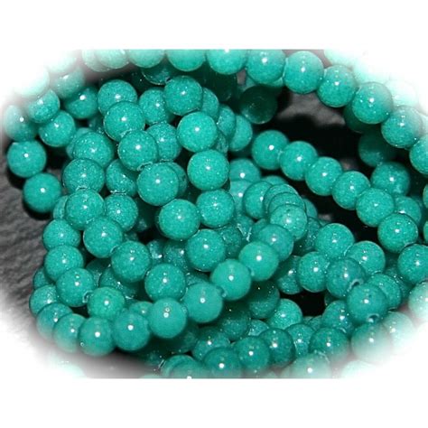 X Perles Pierre Jade Vert Prairie Ronde Mm