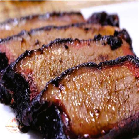 Low Slow Smoked Australian Beef Brisket G E Smokey Mountain Foods