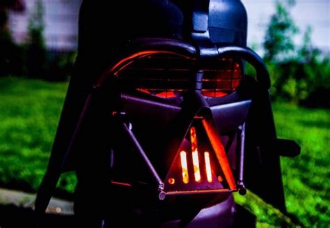 The Vader Q Vader Grill Metal Art Vader Bbq Themed Bbq Etsy Wood