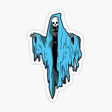 Skeleton With A Cloak Sticker For Sale By Hrithiksuvarna Redbubble