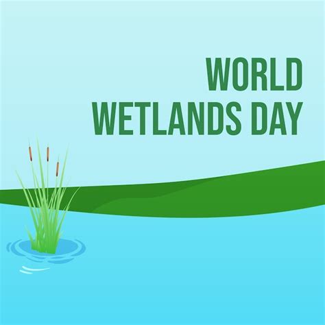 Premium Vector | World wetlands day poster