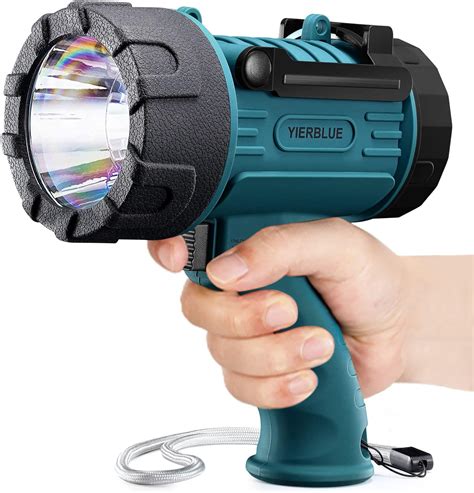 Yierblue Rechargeable Spotlight Flashlight With Lumen Led