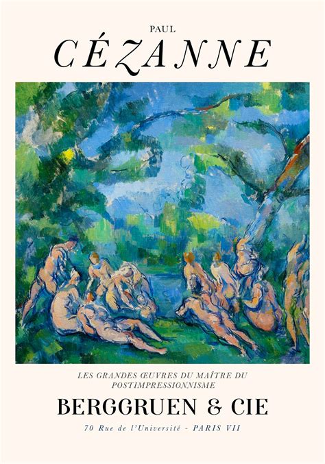 The Bathers Paul Cézanne Exhibition Poster Patroa Studio