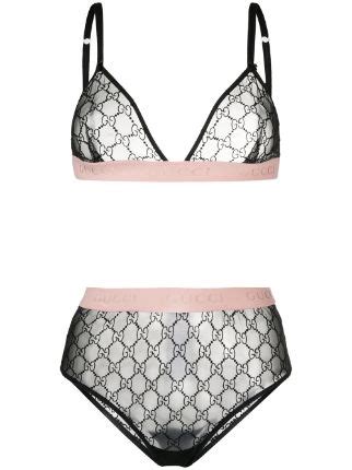 Gucci GG Embroidered Lingerie Set Farfetch