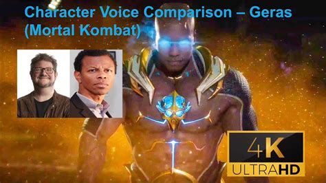 Character Voice Comparison Geras Mortal Kombat Youtube