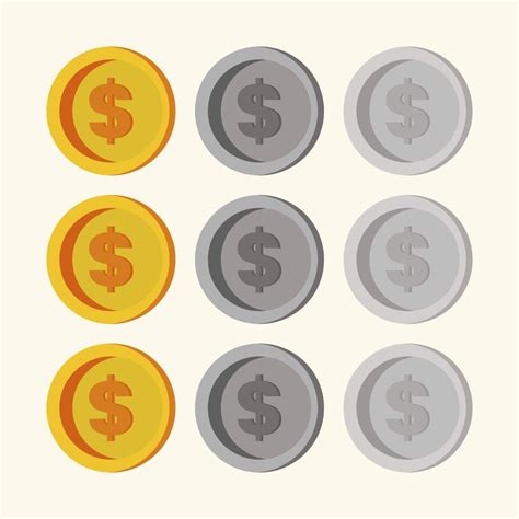 Dollar Coin Illustration 13740957 Vector Art at Vecteezy