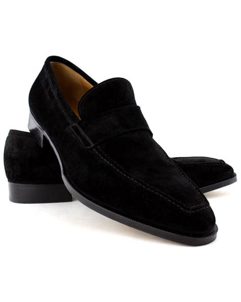 Gravati Black Suede Venetian Loafer in Black for Men | Lyst