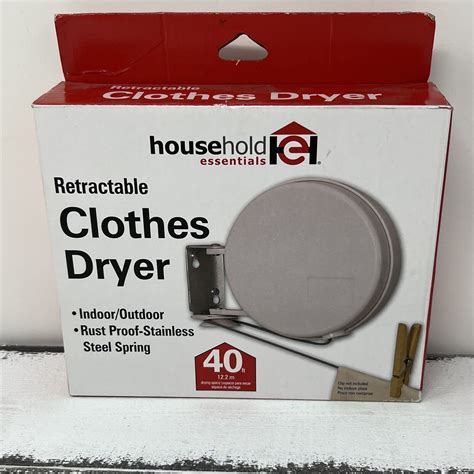 Household Essentials Retractable Clothes Dryer Line Ft Indoor