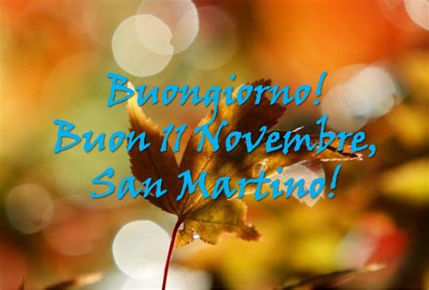 Buongiorno Buon San Martino Immagini Nuove E Proverbi Famosi