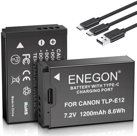 Amazon Enegon Lp E Usb C Direct Charging Replacement Batteries