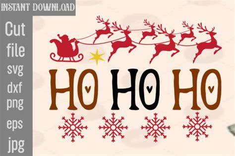 Ho Ho Ho Svg Cut File Graphic By Simacrafts · Creative Fabrica