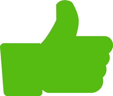 Green Thumbs Up Icon at Vectorified.com | Collection of Green Thumbs Up ...