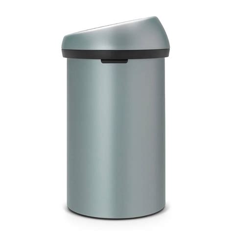 Brabantia Touch Bin Afvalemmer 60 Liter Metallic Mint Blokker