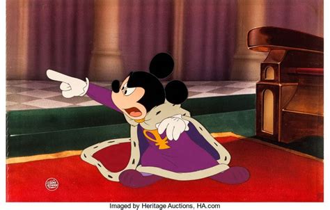 The Prince And The Pauper Mickey Mouse Production Cel Walt Disney 1990 Mickey Mouse Mickey