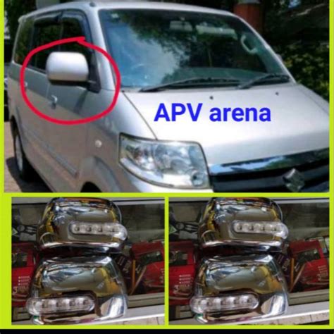 Jual Mirror Cover Chrome Suzuki Apv Arena Cover Spion Lampu Model Gx