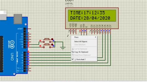 Arduino Real Time Clock With Ds Proteus Simulation Youtube