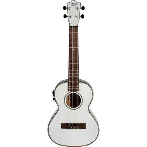 Lanikai White Pearl Painted Tenor Ukulele White Guitar Center