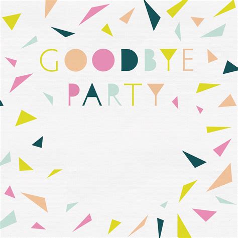 Goodbye Party Retirement And Farewell Party Invitation Template Free Greetings Island Online