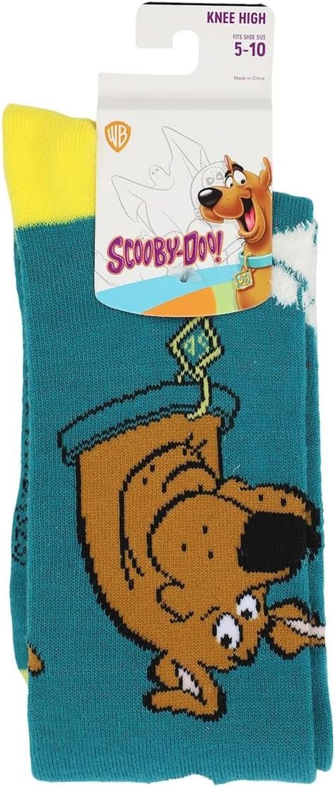 Bioworld Scooby Doo Knit Scooby Heads With Chenille Paws Womens Knee